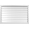 Ekena Millwork Vertical Surface Mount PVC Gable Vent: Functional, w/ 2"W x 1-1/2"P Brickmould Frame, 42"W x 28"H GVPVE42X2802SF - alternate 1